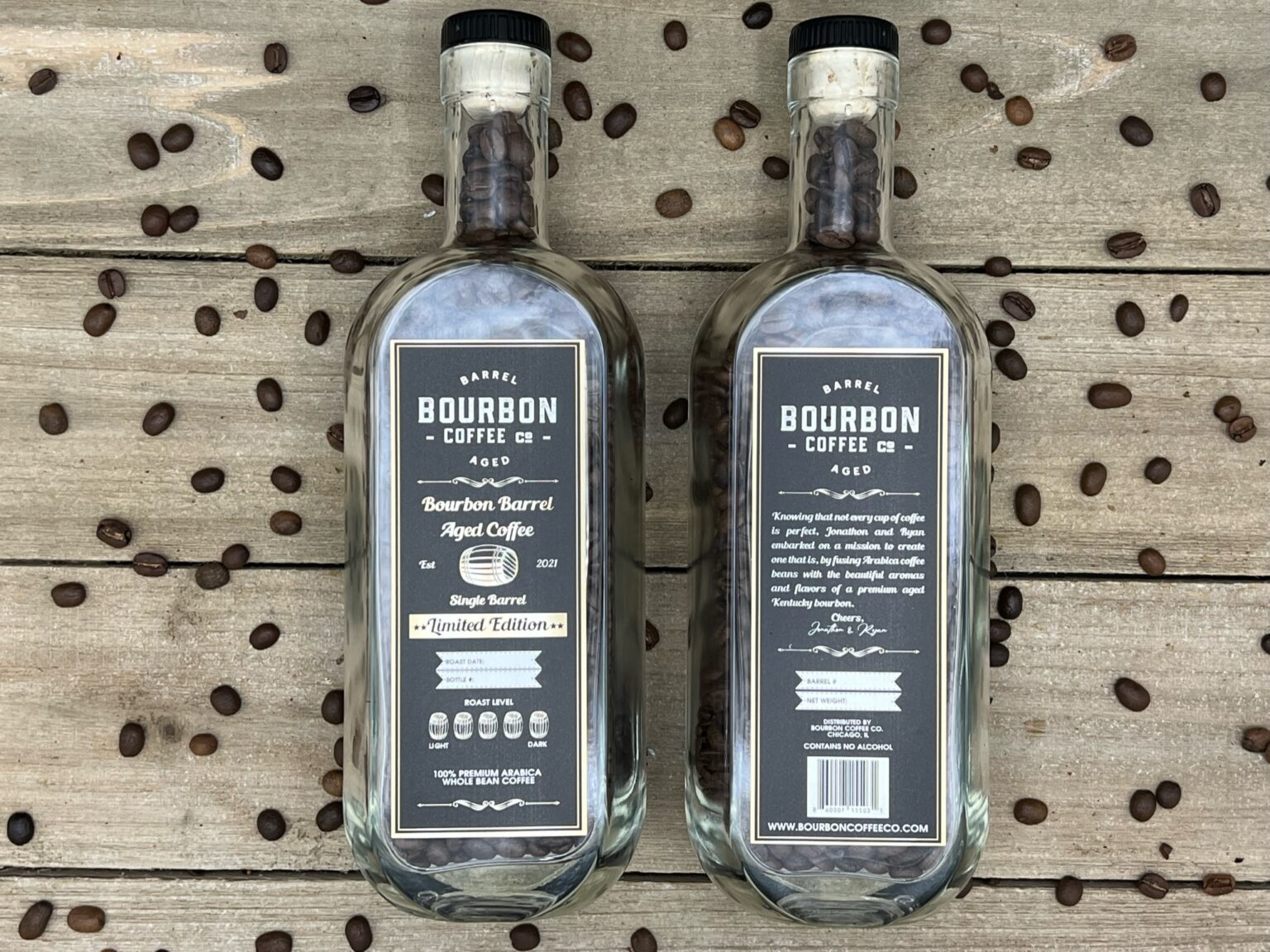 Bourbon Infused Flavored Coffee (Small Batch) Bourbon Coffee Co.