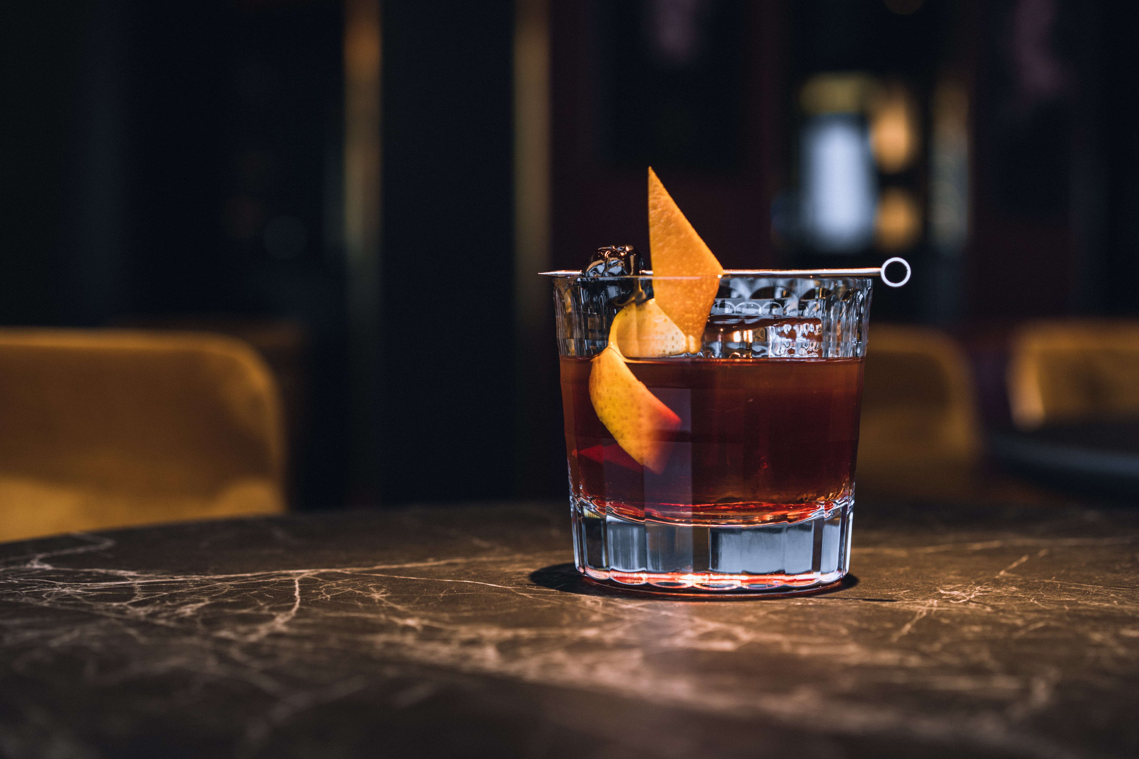 Bourbon Old-Fashioned Cocktail